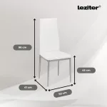 Tino NOVA Étkezőszék fehér-szürke színben