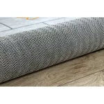 Kab. BAMBINO 43092 mosható szőnyeg Állatok, komló gyerekeknek csúszásgátló - rózsaszín / sárga 80x150 cm