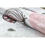 Kab. BAMBINO 2644 mosható szőnyeg Kislány, unikornis gyerekeknek csúszásgátló - fehér / rózsaszín 120x170 cm