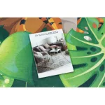 Kab. BAMBINO 2651 mosható szőnyeg Állatok, dzsungel gyerekeknek csúszásgátló - zöld / barna  120x170 cm