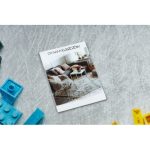 Kab. BAMBINO 38480 mosható szőnyeg Építőkészlet gyerekeknek csúszásgátló - szürke / sárga 120x170 cm