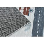 Kab. BAMBINO 46980 mosható szőnyeg Erdő gyerekeknek csúszásgátló - fehér / zöld 120x170 cm