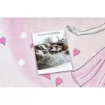 Kab. BAMBINO 2161 mosható szőnyeg Balerina, cica gyerekeknek csúszásgátló - rózsaszín 160x220 cm