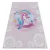 Kab. BAMBINO 2533 mosható szőnyeg Egyszarvú, szivárvány gyerekeknek csúszásgátló - rózsaszín 140x200 cm