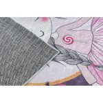 Kab. BAMBINO 48060 mosható szőnyeg Hercegnő, csillagok gyerekeknek csúszásgátló - rózsaszín 140x200 cm