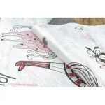 Kab. BAMBINO 2644 mosható szőnyeg Kislány, unikornis gyerekeknek csúszásgátló - fehér / rózsaszín 160x220 cm