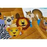 Kab. BAMBINO 2685 mosható szőnyeg Állatok, Hajó gyerekeknek csúszásgátló - kék / barna  160x220 cm