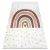 Kab. BAMBINO 46960 mosható szőnyeg Szivárvány, pöttyök gyerekeknek csúszásgátló - fehér / barna 160x220 cm
