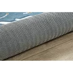 Kab. BAMBINO 46990 mosható szőnyeg Repülőtér, repülőgépek gyerekeknek csúszásgátló - zöld / szürke 160x220 cm