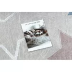 Kab. BAMBINO 48130 mosható szőnyeg Csillagok gyerekeknek csúszásgátló - bézs / szürke 160x220 cm