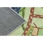 Kab. BAMBINO 50200 mosható szőnyeg Falu gyerekeknek csúszásgátló - zöld / barna  160x220 cm