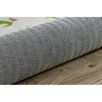 Kab. BAMBINO 50230 mosható szőnyeg Állatkert, utcák gyerekeknek csúszásgátló - bézs / zöld 160x220 cm