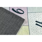 Kab. BAMBINO 54060 mosható szőnyeg Egyszarvú, komló gyerekeknek csúszásgátló - rózsaszín / sárga 160x220 cm