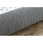Kab. BAMBINO 47890 mosható szőnyeg Pöttyök gyerekeknek csúszásgátló - fehér / barna 200x290 cm