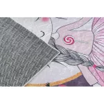 Kab. BAMBINO 48060 mosható szőnyeg Hercegnő, csillagok gyerekeknek csúszásgátló - rózsaszín 200x290 cm