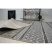 Fonott sizal szőnyeg LOFT 21118 boho elefántcsont/ezüst/szürke 60x110 cm