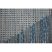 Fonott sizal szőnyeg LOFT 21132 HÁROMSZÖGEK elefántcsont/ezüst/kék 80x150 cm