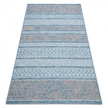   Fonott sizal szőnyeg LOFT 21118 boho elefántcsont/ezüst/kék 160x230 cm