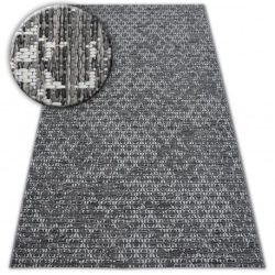 Fonott sizal szőnyeg LOFT 21145 boho elefántcsont/ezüst/szürke 200x290 cm