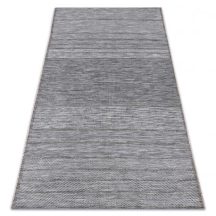   Fonott sizal szőnyeg LOFT 21108 Vonalak szürke / elefántcsont / ezüst 120x170 cm
