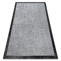   Fonott sizal floorlux szőnyeg 20401 ezüst / fekete 160x230 cm