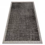Kab. Fonott sizal floorlux szőnyeg 20401 fekete / ezüst  140x200 cm