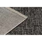 Kab. Fonott sizal floorlux szőnyeg 20401 fekete / ezüst  140x200 cm