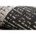 Fonott sizal floorlux szőnyeg 20401 fekete / ezüst  140x200 cm