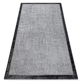   Kab. Fonott sizal floorlux szőnyeg 20401 ezüst / fekete 140x200 cm