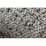 Fonott sizal floorlux szőnyeg 20401 ezüst / fekete 240x330 cm