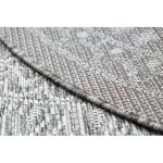 Kab. Fonott sizal szőnyeg LOFT 21207 Rozetta Kör boho elefántcsont/ezüst/taupe kör 160 cm