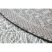 Fonott sizal szőnyeg LOFT 21207 Rozetta Kör boho elefántcsont/ezüst/taupe kör 160 cm