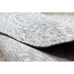 Kab. Fonott sizal szőnyeg LOFT 21207 Rozetta Kör boho elefántcsont/ezüst/taupe kör 160 cm