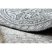 Fonott sizal szőnyeg LOFT 21193 Kör boho elefántcsont/ezüst/szürke kör 120 cm