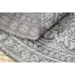 Kab. Fonott sizal szőnyeg LOFT 21193 Kör boho elefántcsont/ezüst/taupe kör 120 cm