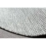 Kab. Fonott sizal szőnyeg LOFT 21198 Kör boho elefántcsont/ezüst/taupe kerék 120 cm