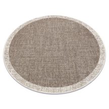   Fonott sizal floorlux szőnyeg kör 20401 tópszín / pezsgő  kör 160 cm