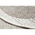 Fonott sizal floorlux szőnyeg kör 20401 tópszín / pezsgő  kör 120 cm