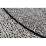 Kab. Fonott sizal floorlux szőnyeg Kör 20401 ezüst / fekete kör 120 cm