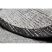 Fonott sizal floorlux szőnyeg Kör 20401 ezüst / fekete kör 120 cm