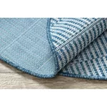 Kab. Fonott sizal szőnyeg LOFT 21198 Kör boho elefántcsont/ezüst/kék kör 160 cm