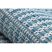 Fonott sizal szőnyeg LOFT 21198 Kör boho elefántcsont/ezüst/kék kör 160 cm