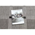 Kab. Fonott sizal floorlux szőnyeg 20079 ezüst / fekete 120x170 cm