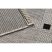 Fonott sizal floorlux szőnyeg 20079 Négyszögletes ezüst / fekete 120x170 cm