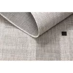 Kab. Fonott sizal floorlux szőnyeg 20079 ezüst / fekete 120x170 cm