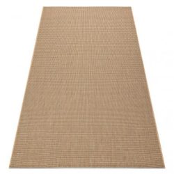 Fonott sizal floorlux szőnyeg 20580 egyszerű, egyszínű - természetes / kávé 120x170 cm