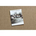 Kab. Fonott sizal floorlux szőnyeg 20580 egyszerű, egyszínű - természetes / kávé 120x170 cm