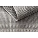 Kab. Fonott sizal floorlux szőnyeg 20580 egyszerű, egyszínű - ezüst / fekete 120x170 cm