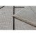 Fonott sizal floorlux szőnyeg 20605 ezüst / fekete / bézs HÁROMSZÖGEK, GEOMETRIAI  120x170 cm