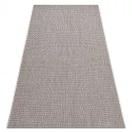   Kab. Fonott sizal floorlux szőnyeg 20580 egyszerű, egyszínű - ezüst / fekete 140x200 cm